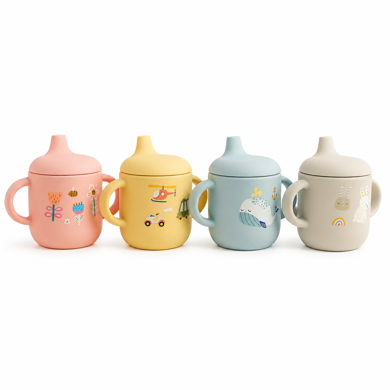 Cartoon Silicone Baby Feeding Cup
