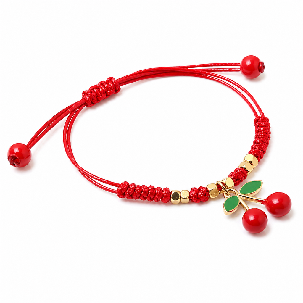 Cherry Rope Bracelet