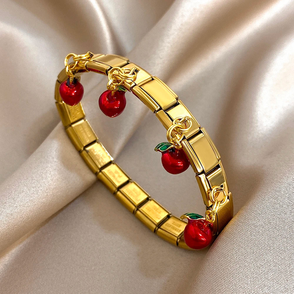 Cherry Cube Bracelet