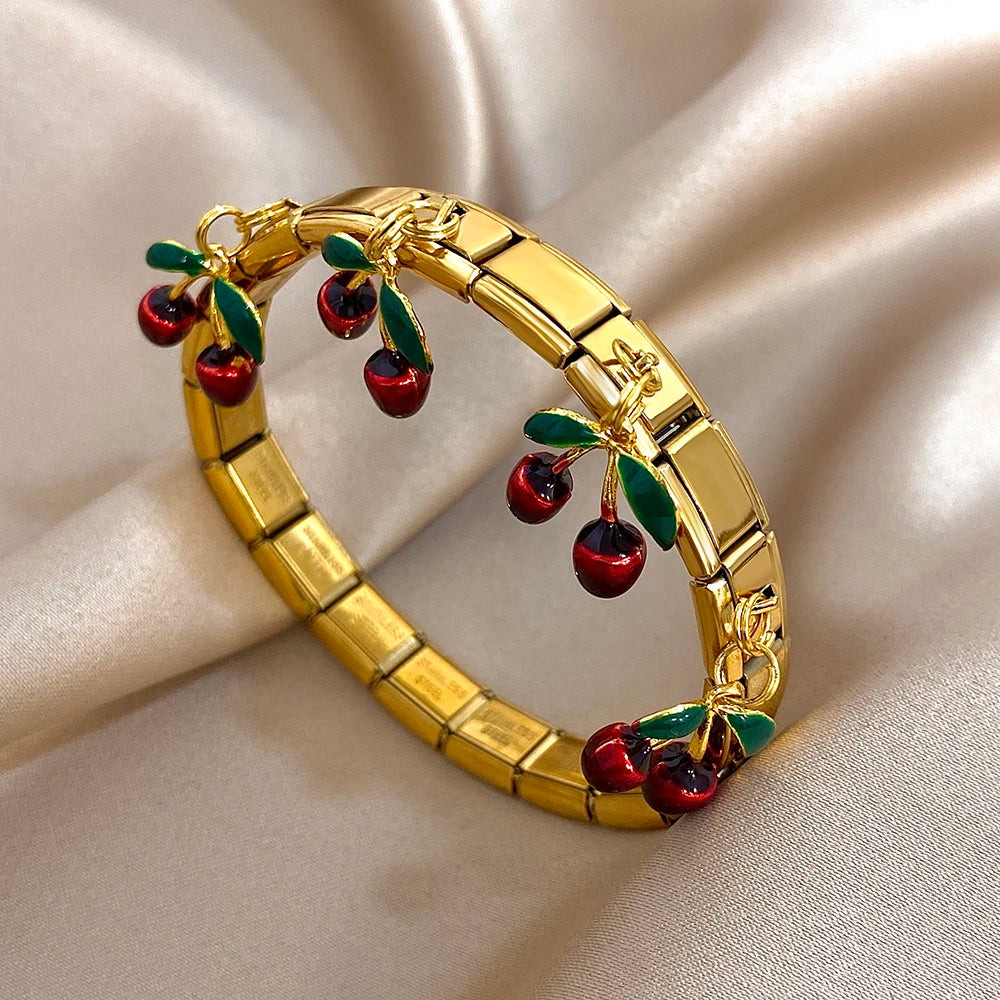 Cherry Cube Bracelet