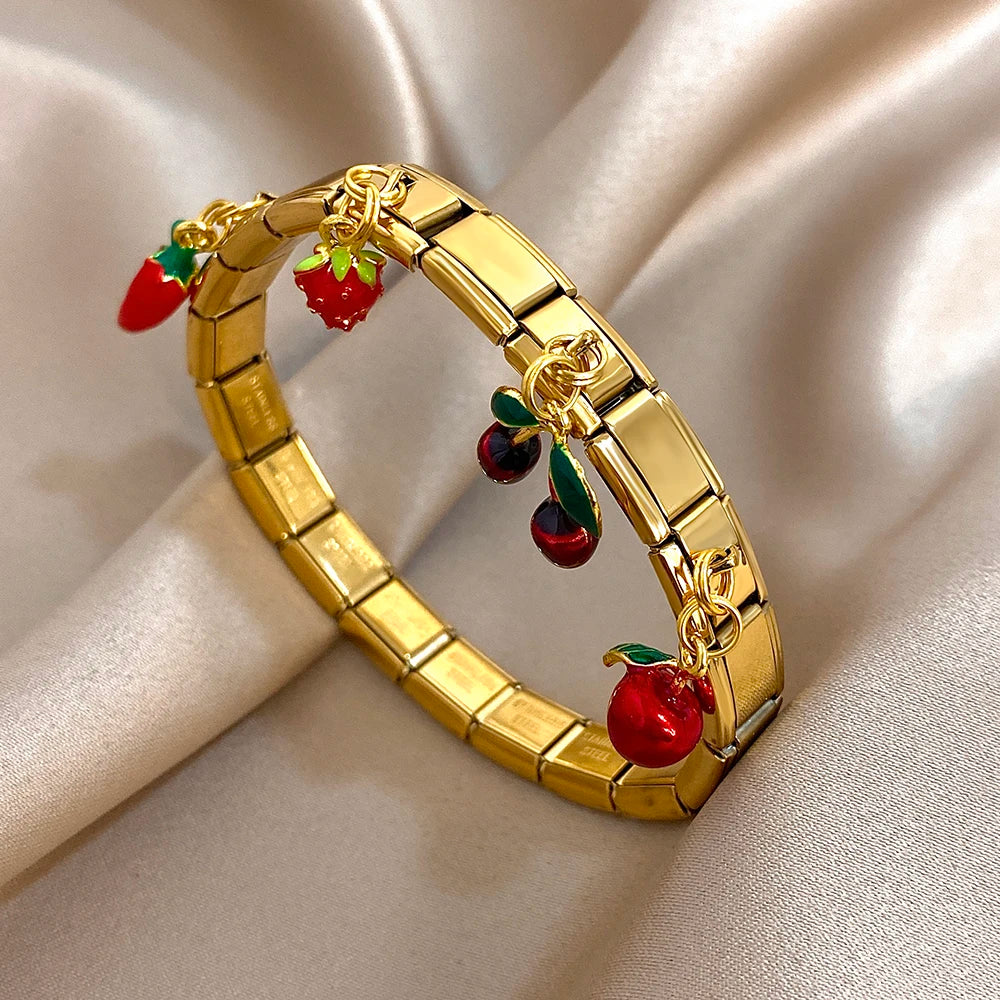 Cherry Cube Bracelet