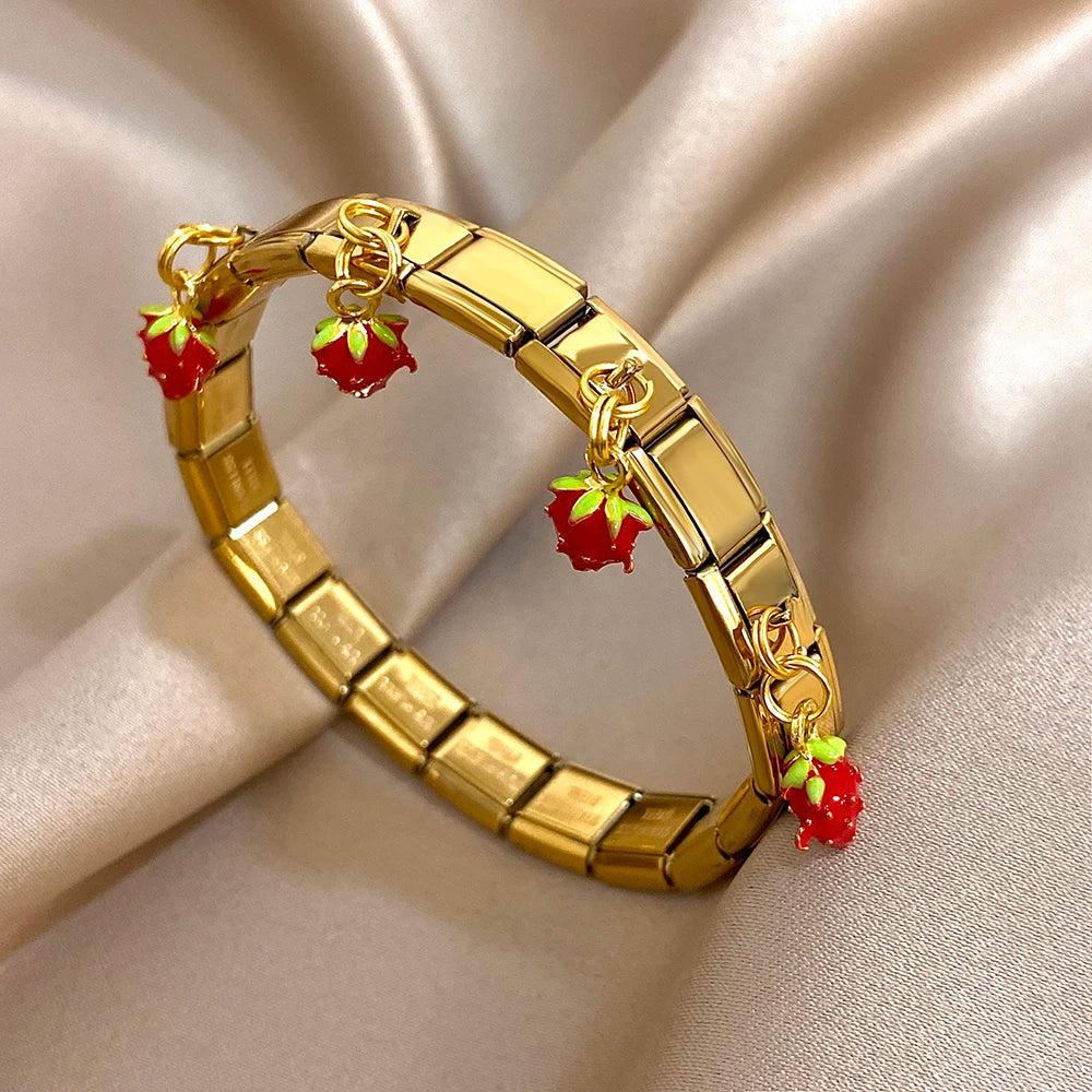 Cherry Cube Bracelet