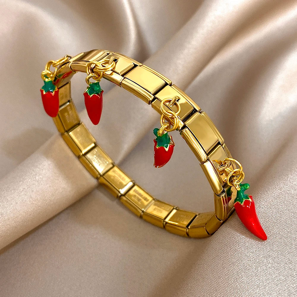 Cherry Cube Bracelet