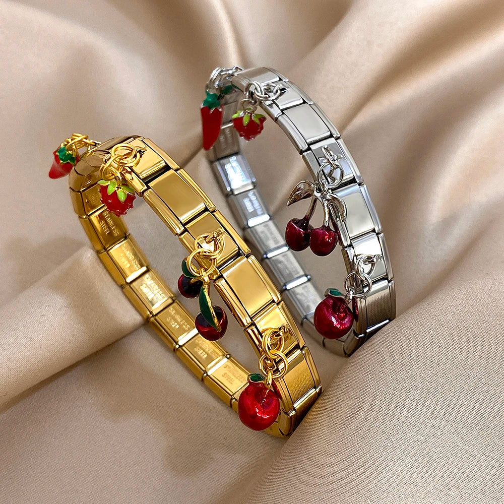 Cherry Cube Bracelet