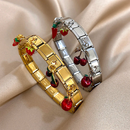 Cherry Cube Bracelet