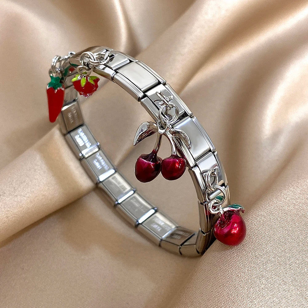 Cherry Cube Bracelet