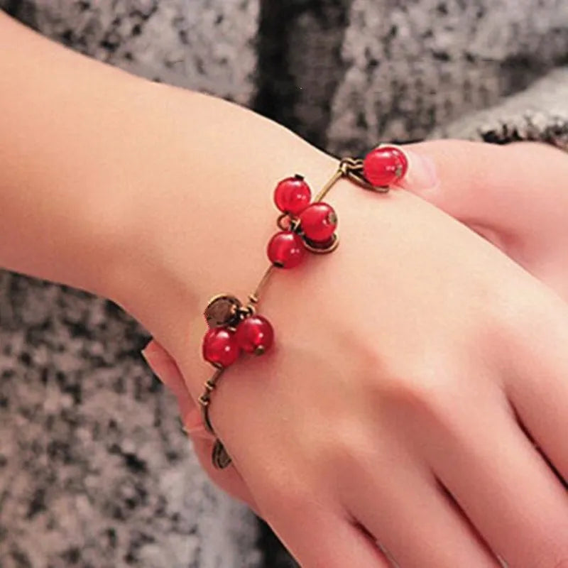 Red Cherry Charm Bracelets