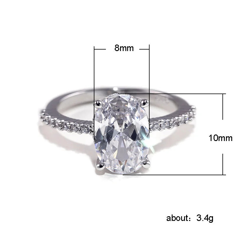 Elegant Oval Glow Ring