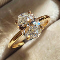 Oval Glow Zircon Ring