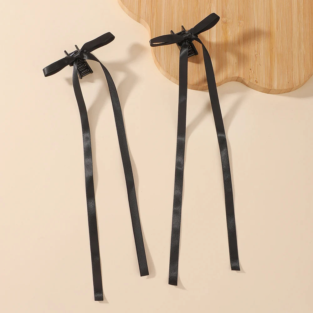 Sweet Charm Bow Hair Clip Duo