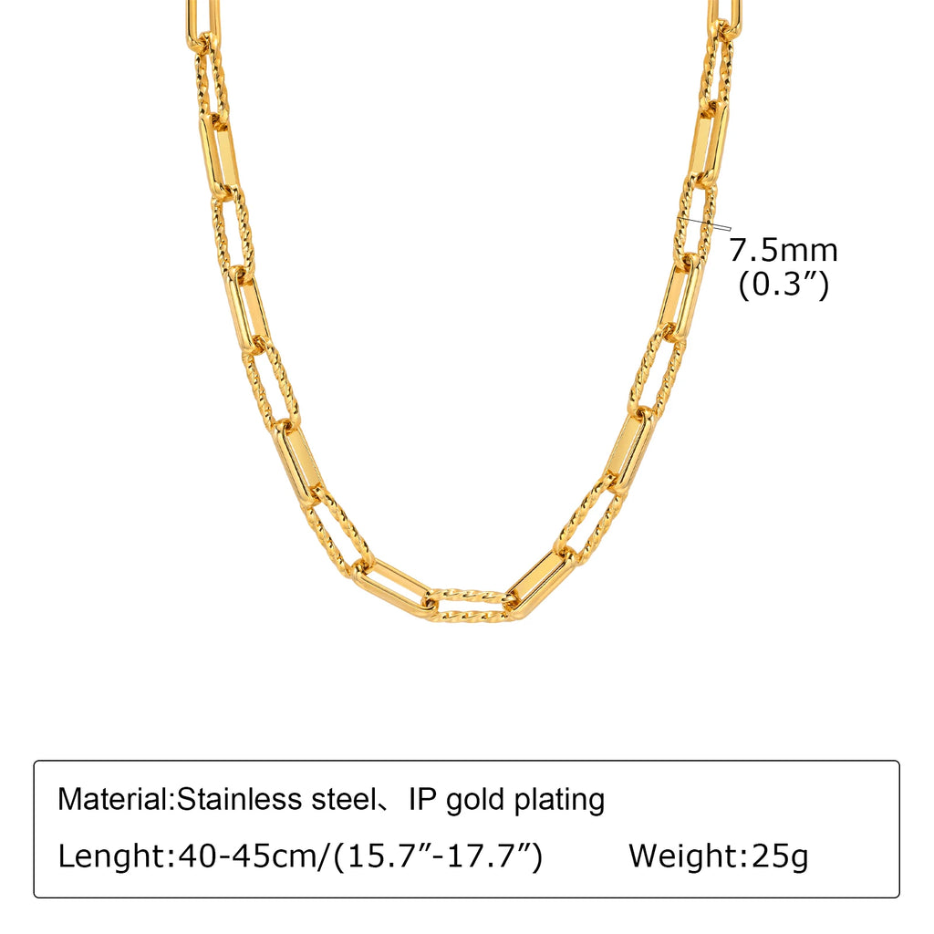 Chunky Gold Link Necklace