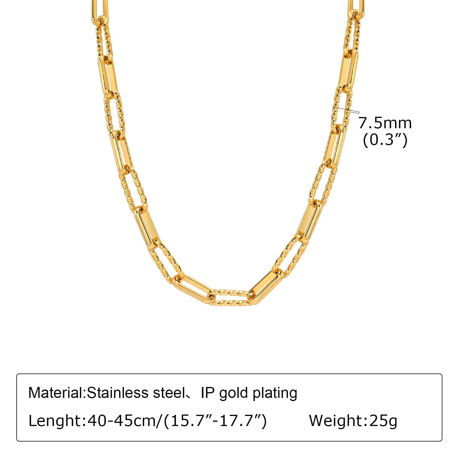 Chunky Gold Link Necklace