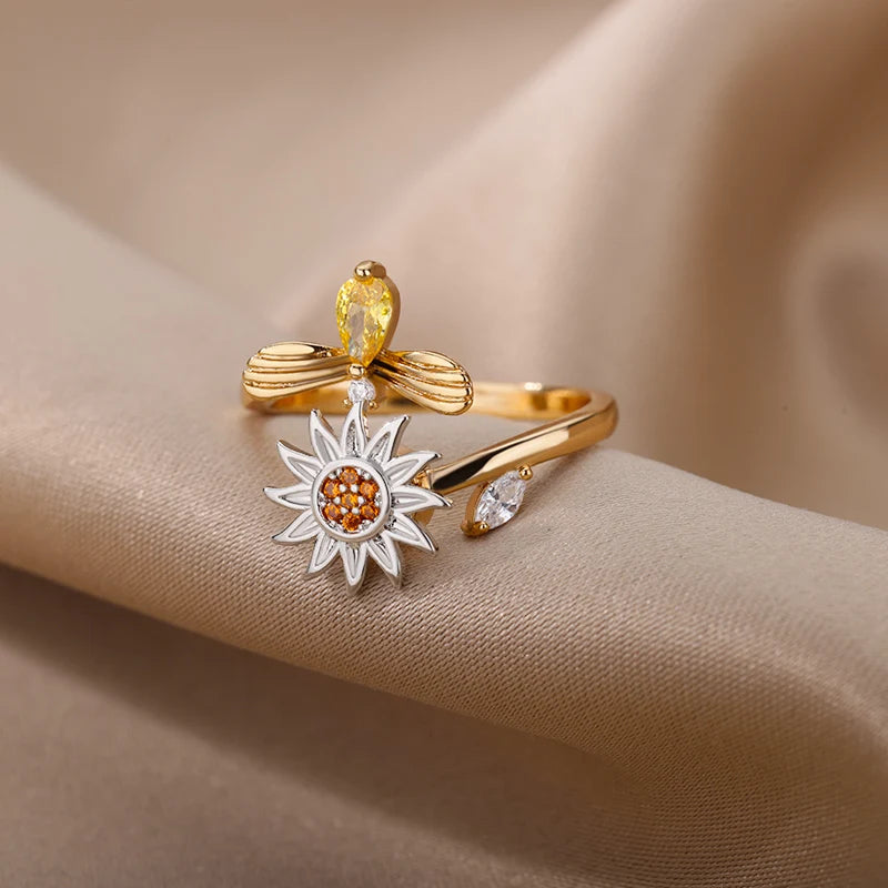 Golden Bloom Ring