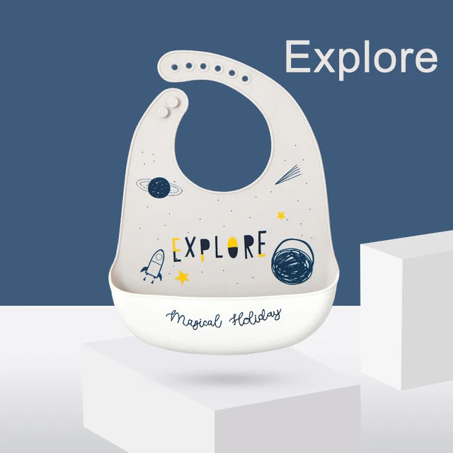 Silicone Waterproof Baby Bib