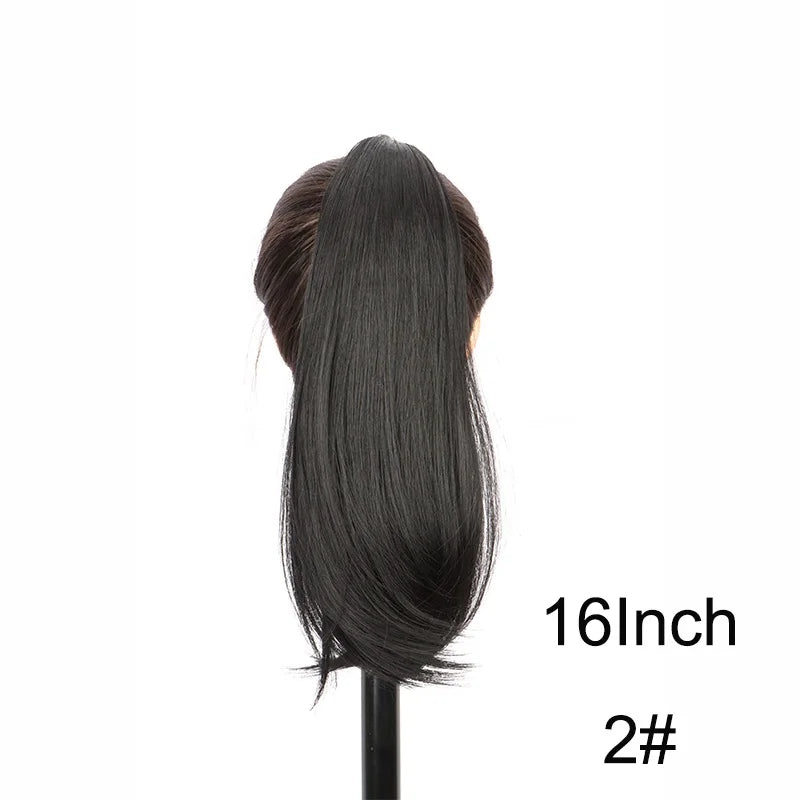 Female Slightly Curve Ponytail Hair Extension