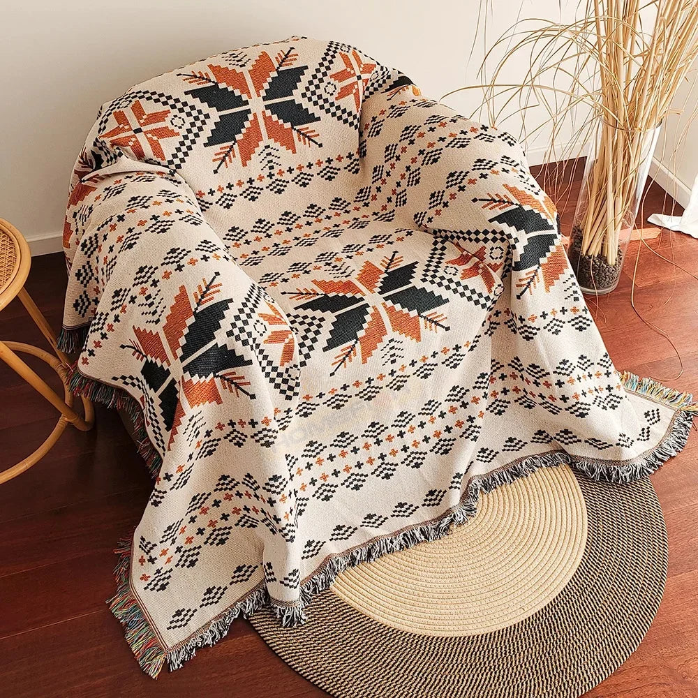 Boho Weave Throw Blanket