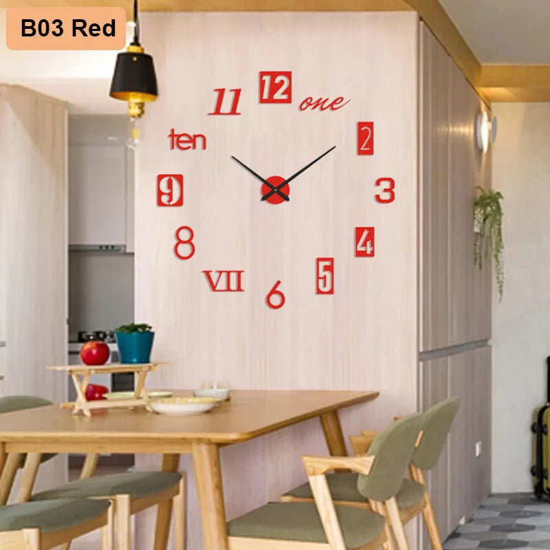 Soundless Nova 3D Wall Clock