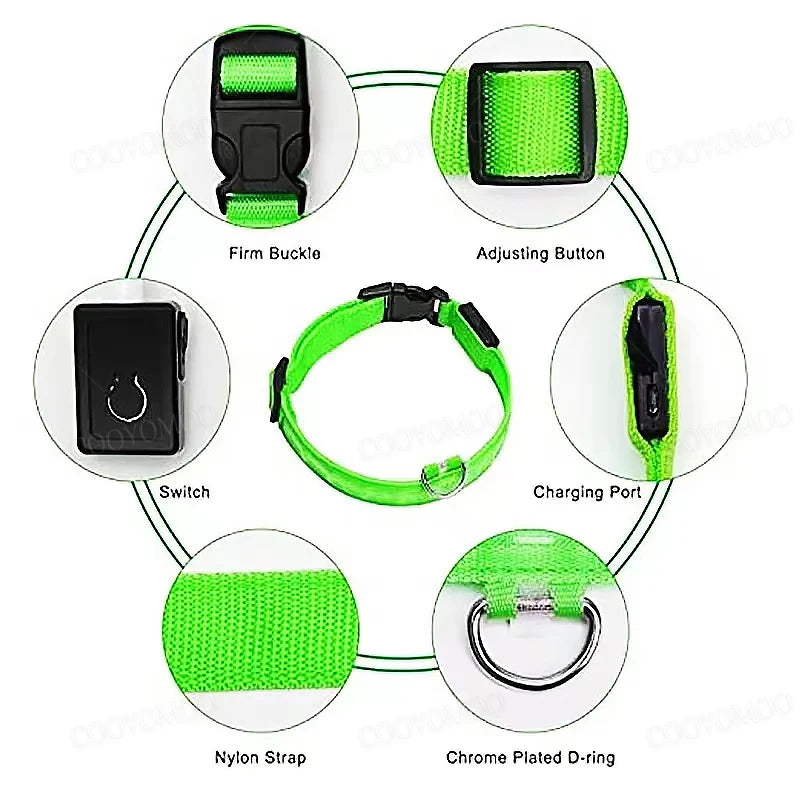 Rechargeable Glow Collar