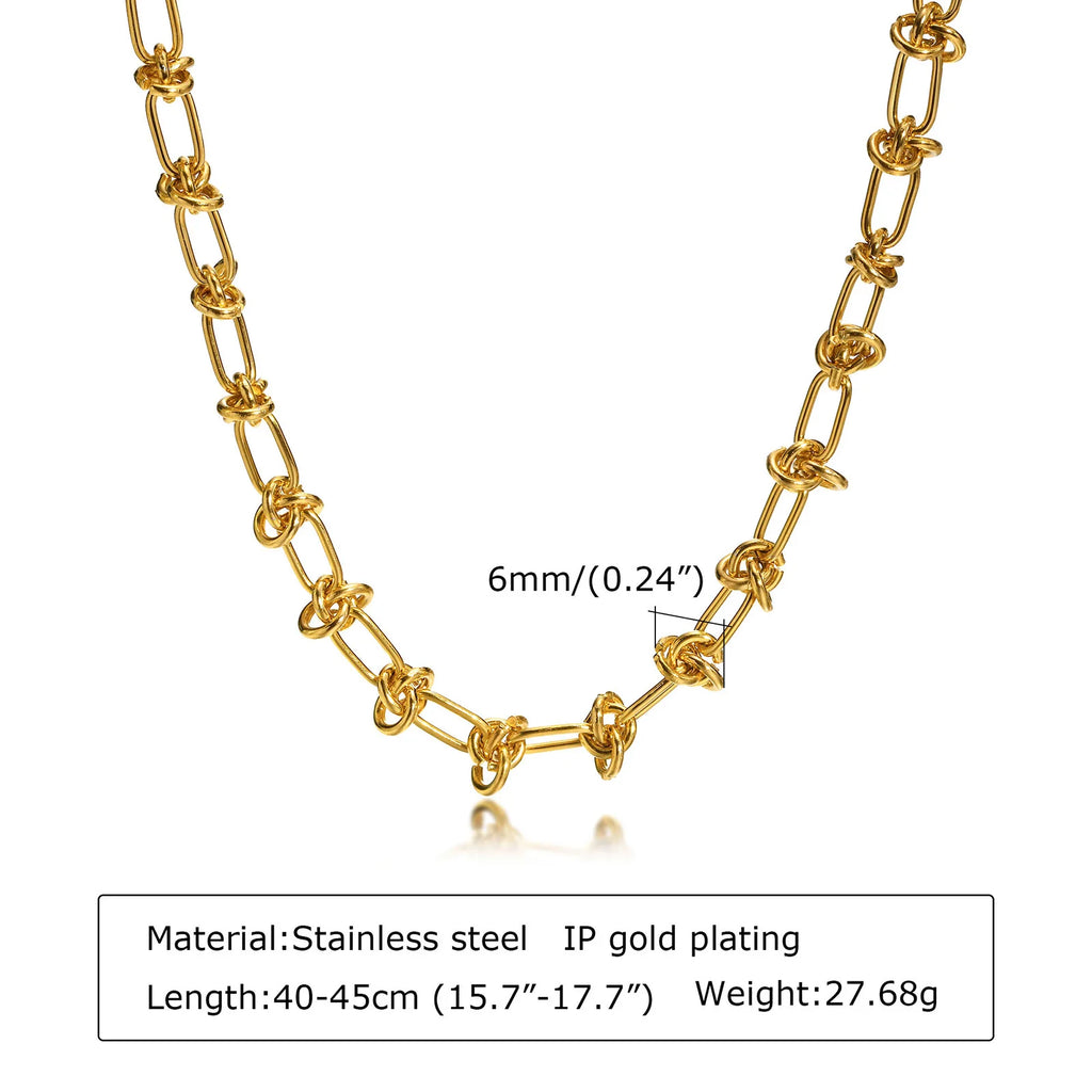 Chunky Gold Link Necklace