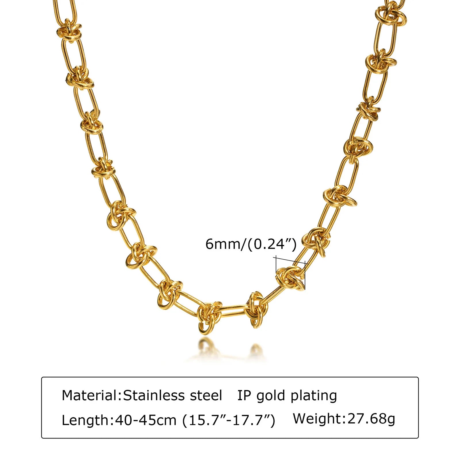 Chunky Gold Link Necklace