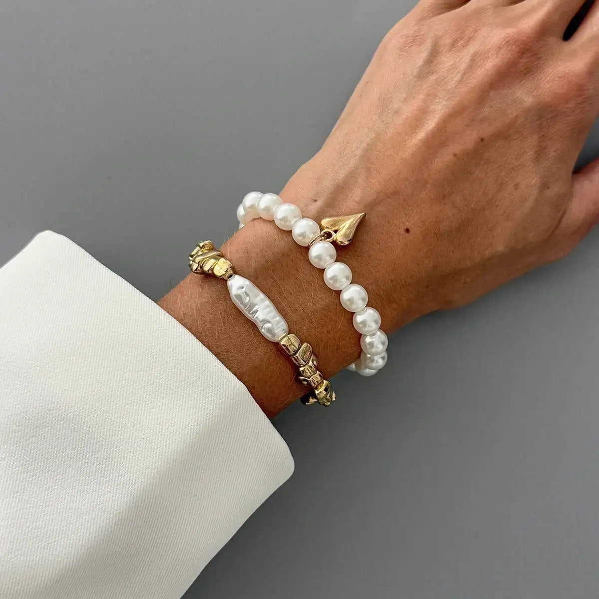 Twin Love Pearl Bracelet