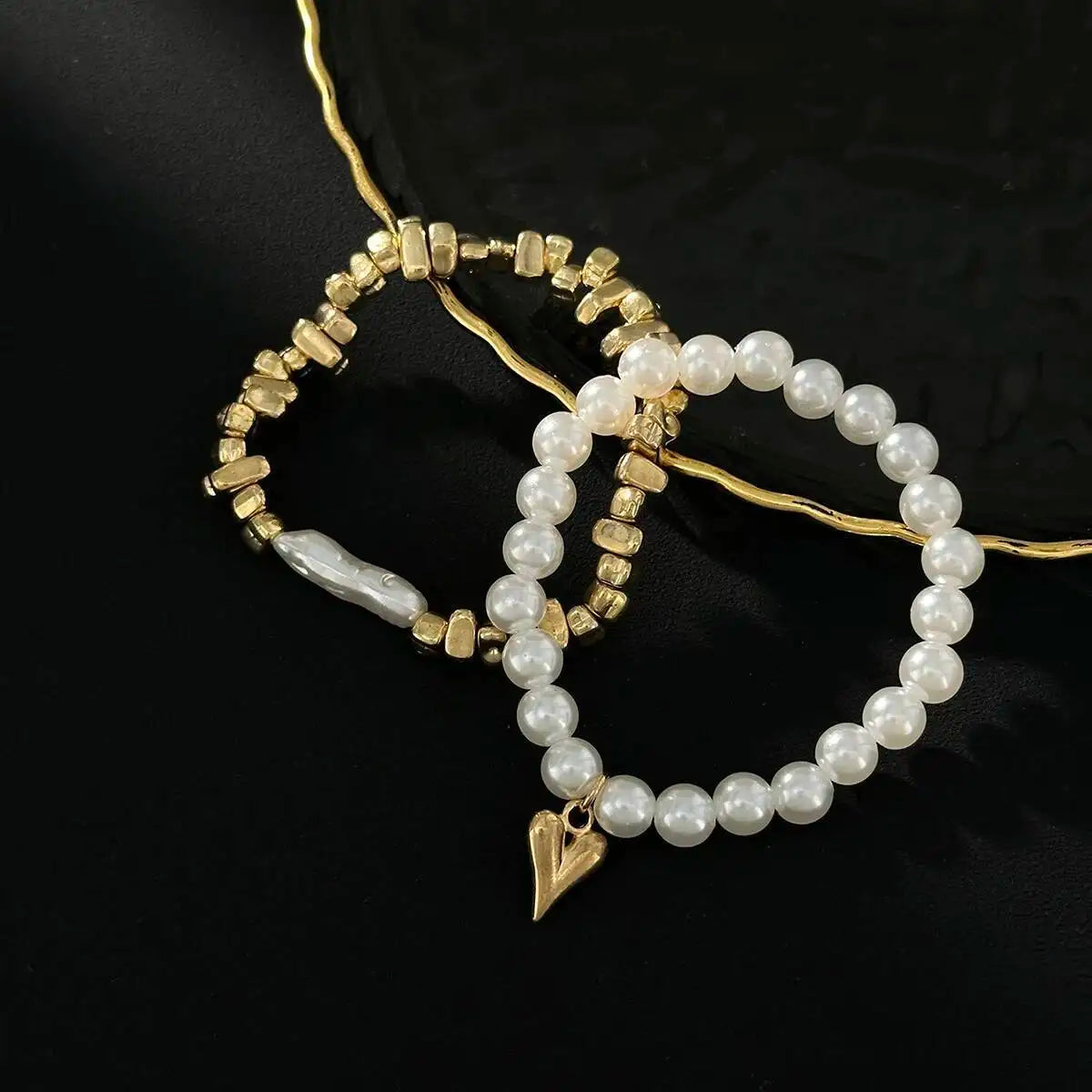Twin Love Pearl Bracelet