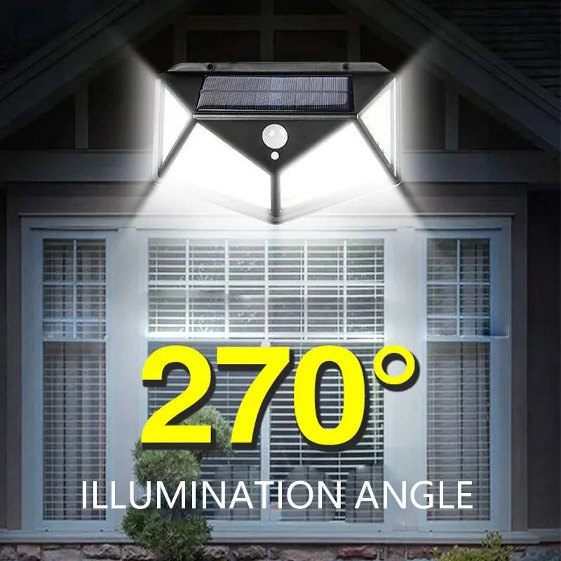 100 LED Solar Wall Lamp
