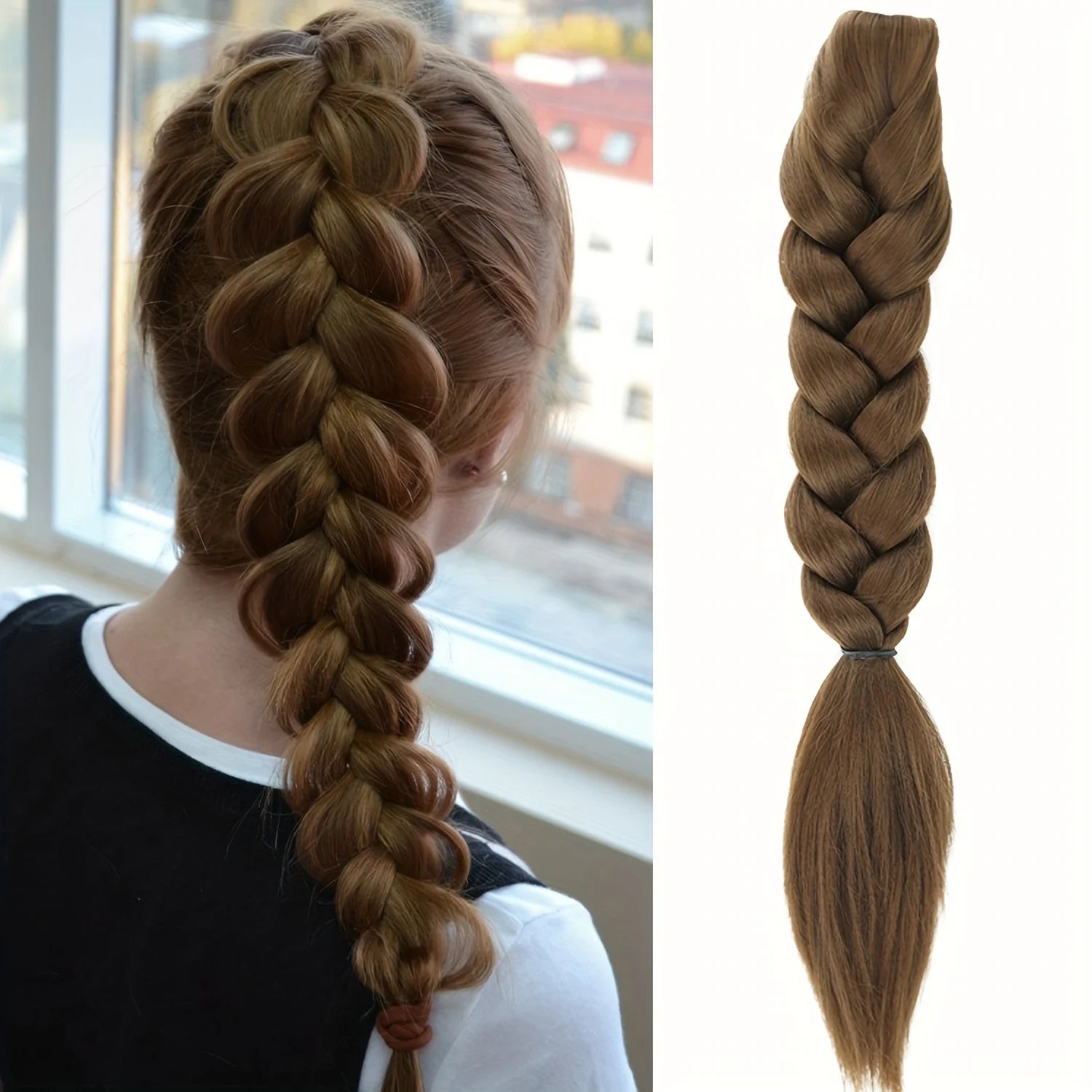 Claw Clip On Braided Ponytail