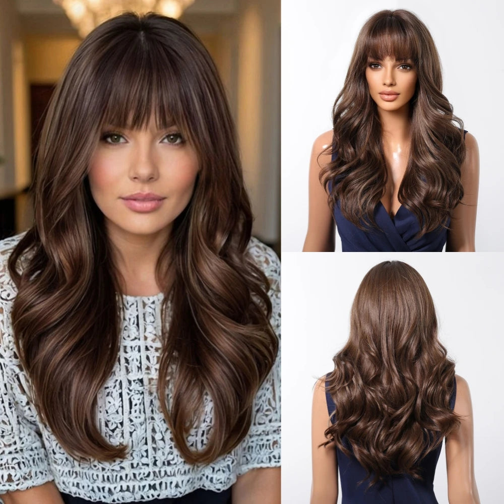 Brown Wavy Wig