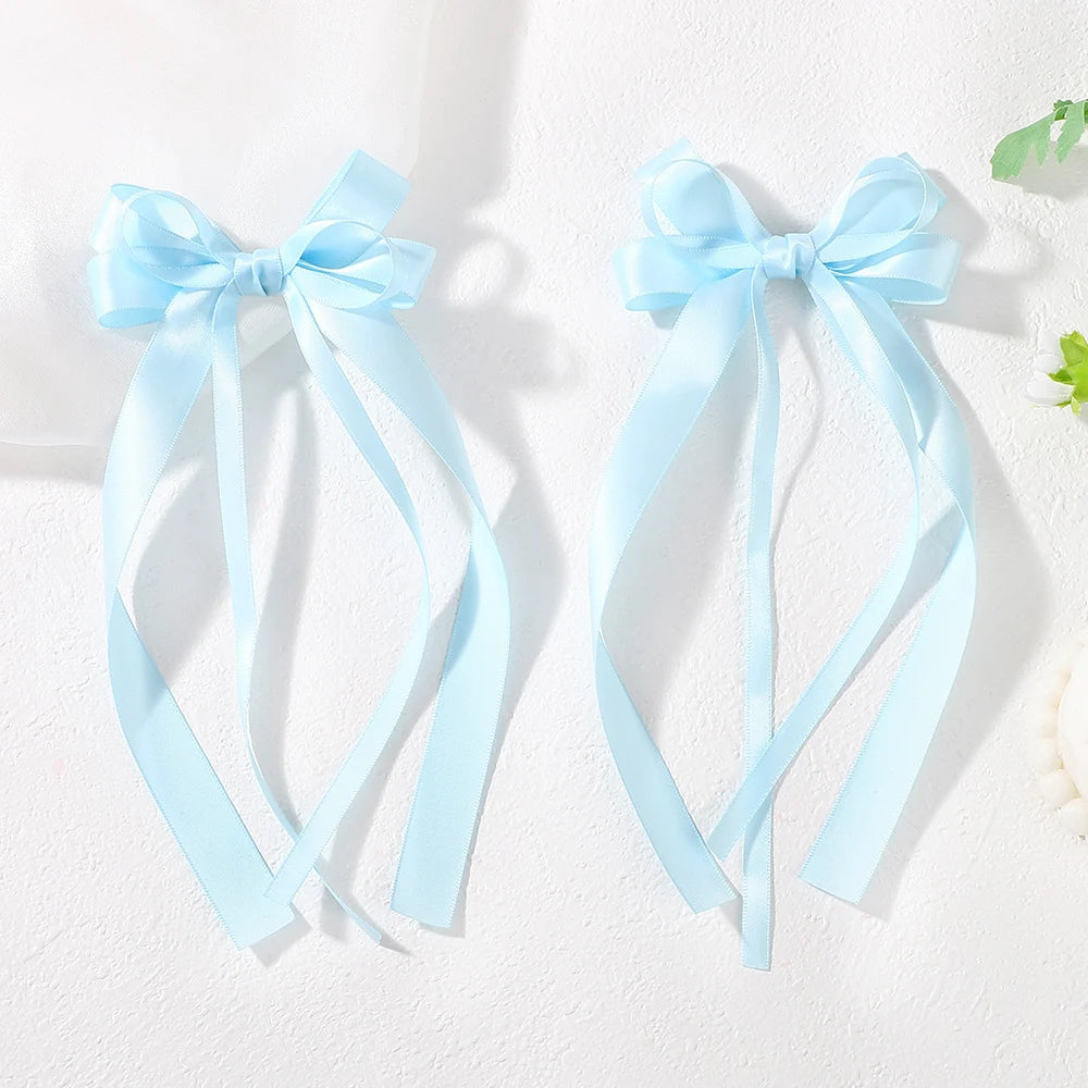 Sweet Charm Bow Hair Clip Duo