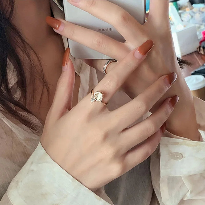 Opal Twist Ring