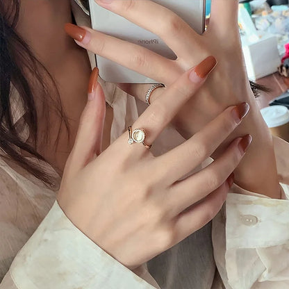 Opal Twist Ring