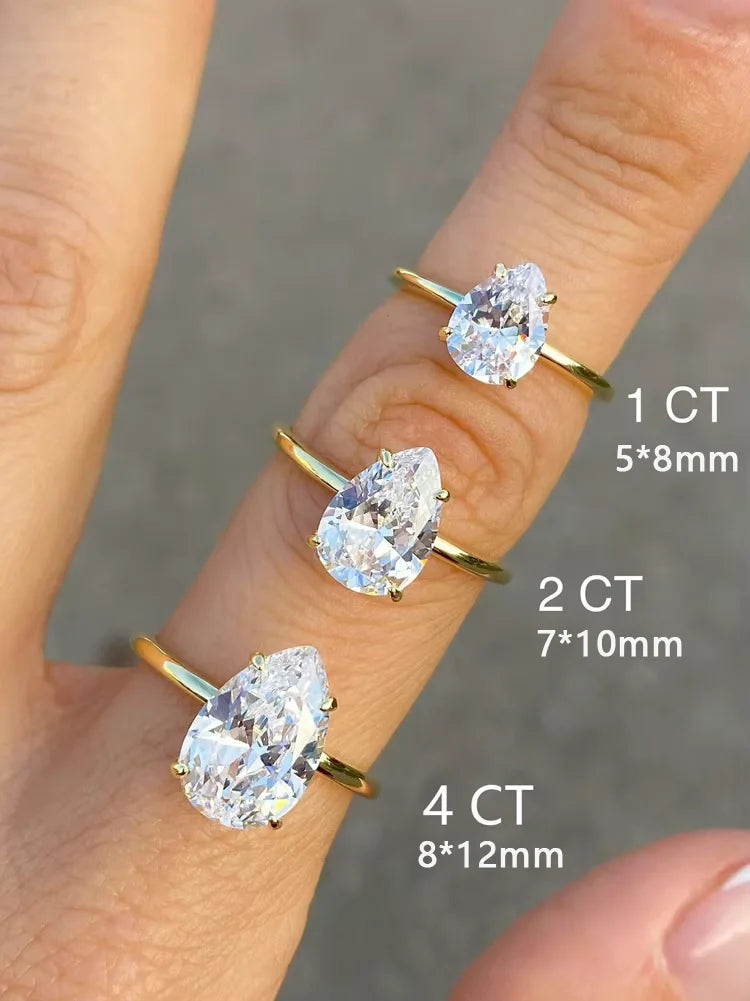 Classic Pear Glow Ring