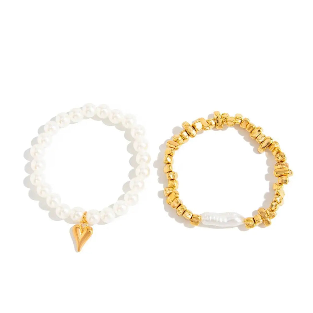 Twin Love Pearl Bracelet