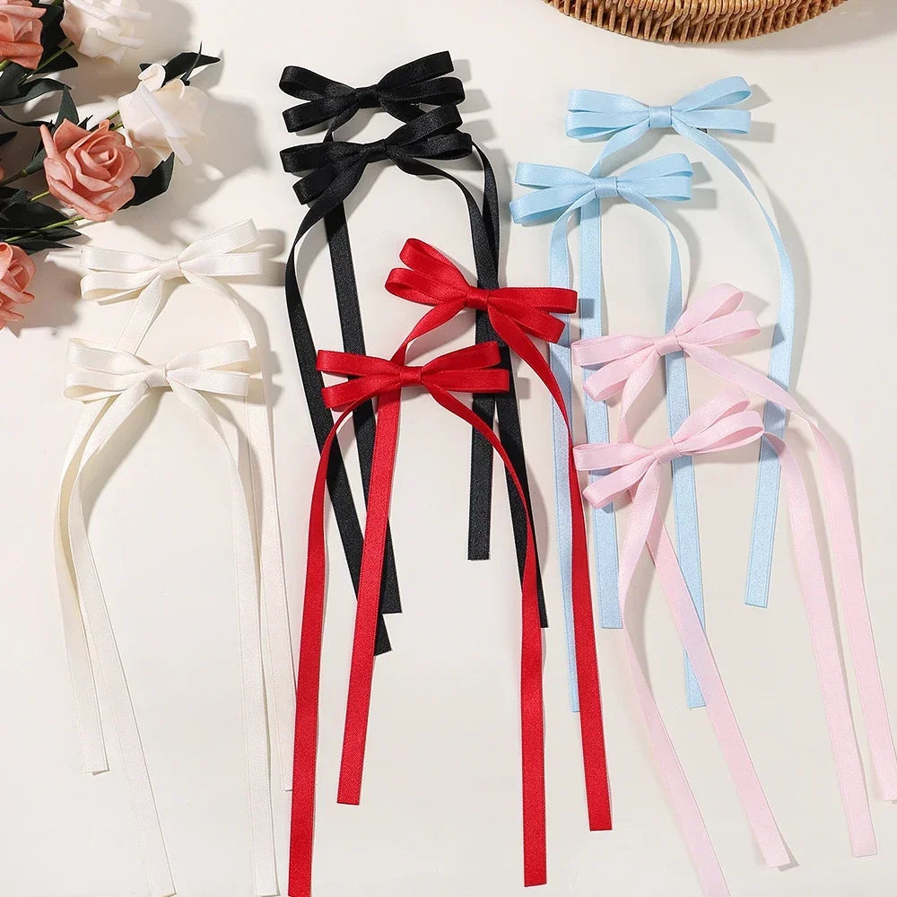 Sweet Charm Bow Hair Clip Duo