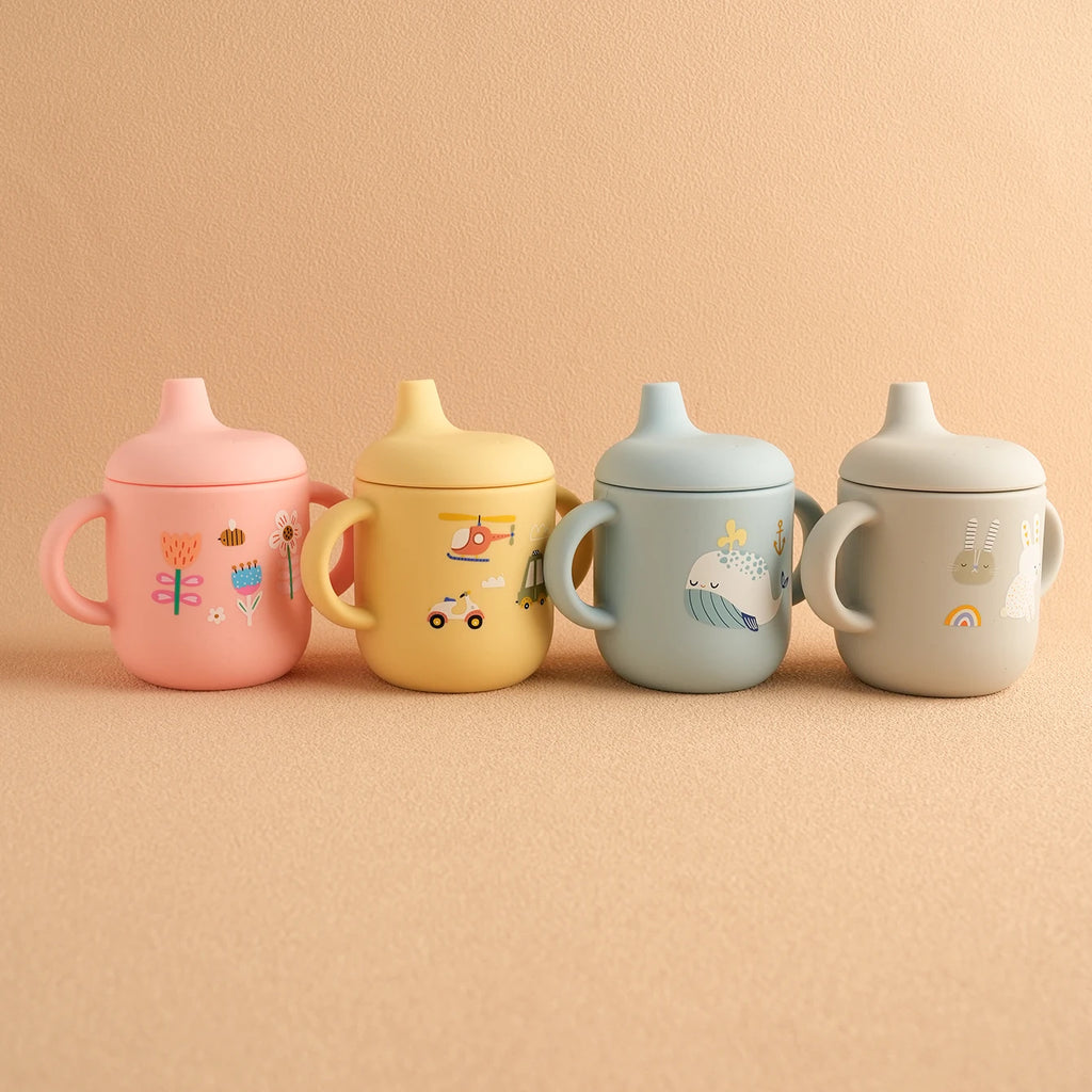 Cartoon Silicone Baby Feeding Cup