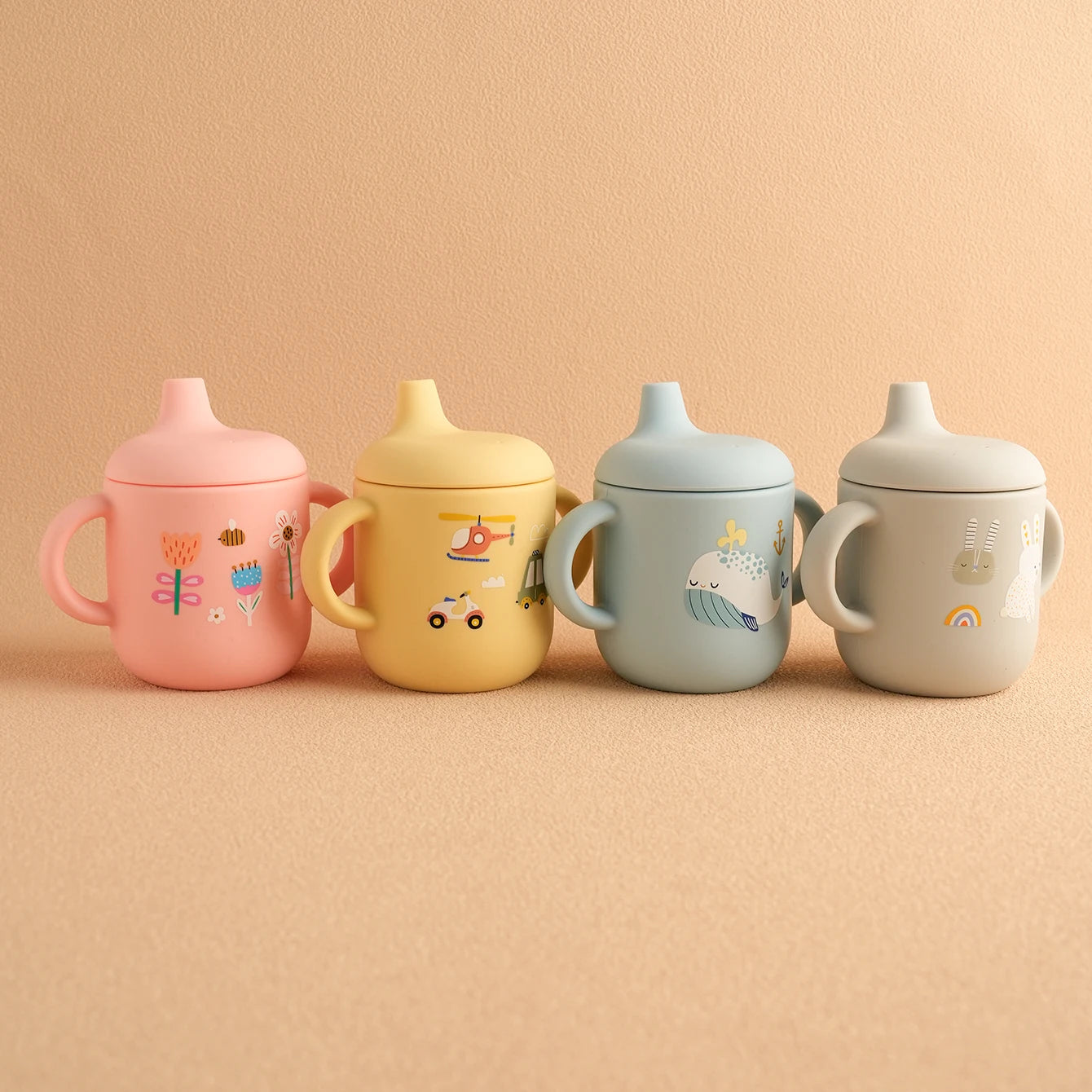 Cartoon Silicone Baby Feeding Cup