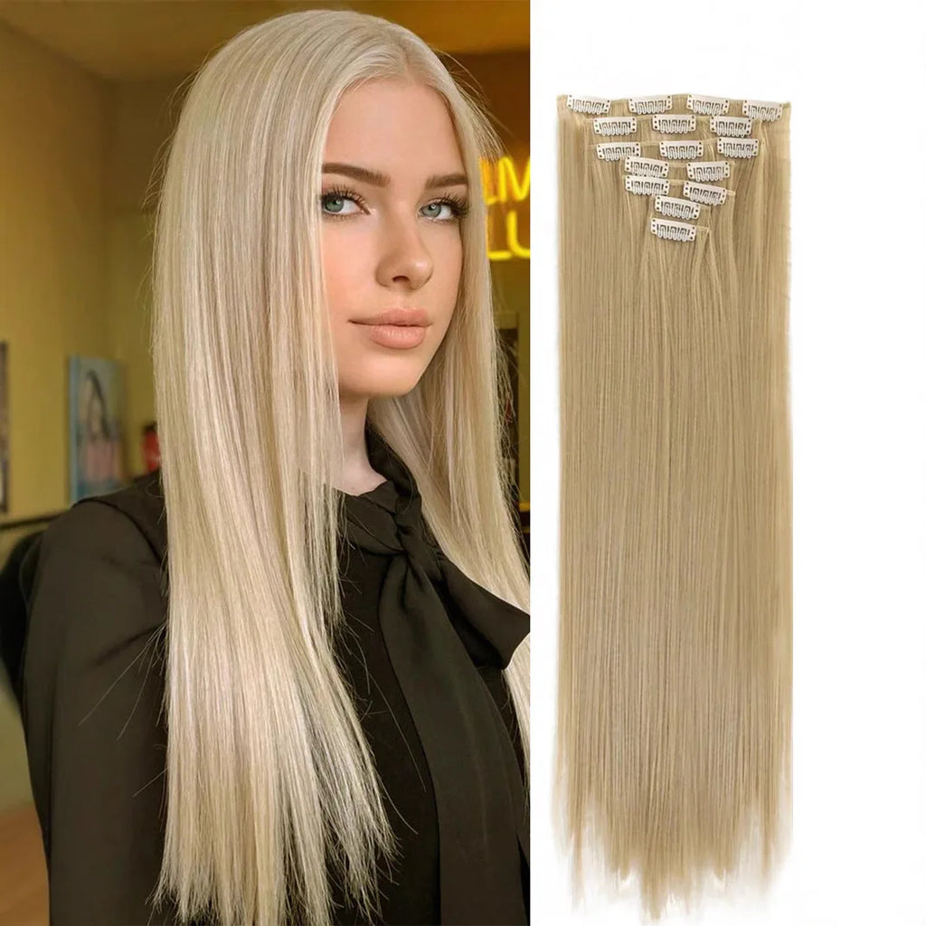 Long Straight 7 Clips Hair Extensions