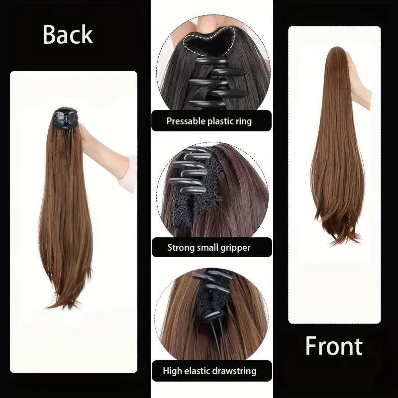 Female Slightly Curve Ponytail Hair Extension