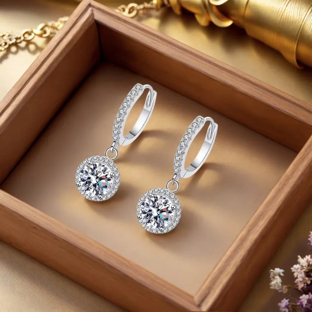 Elegant Moissanite Earrings