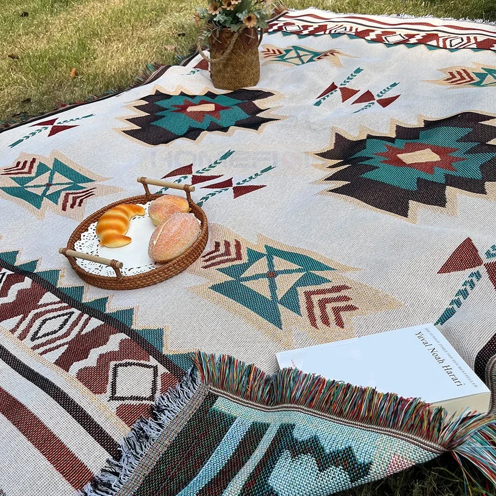 Boho Weave Throw Blanket