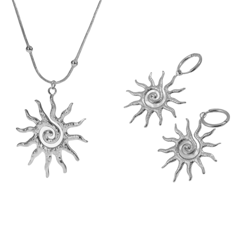 Sunbeam Necklace & Earrings