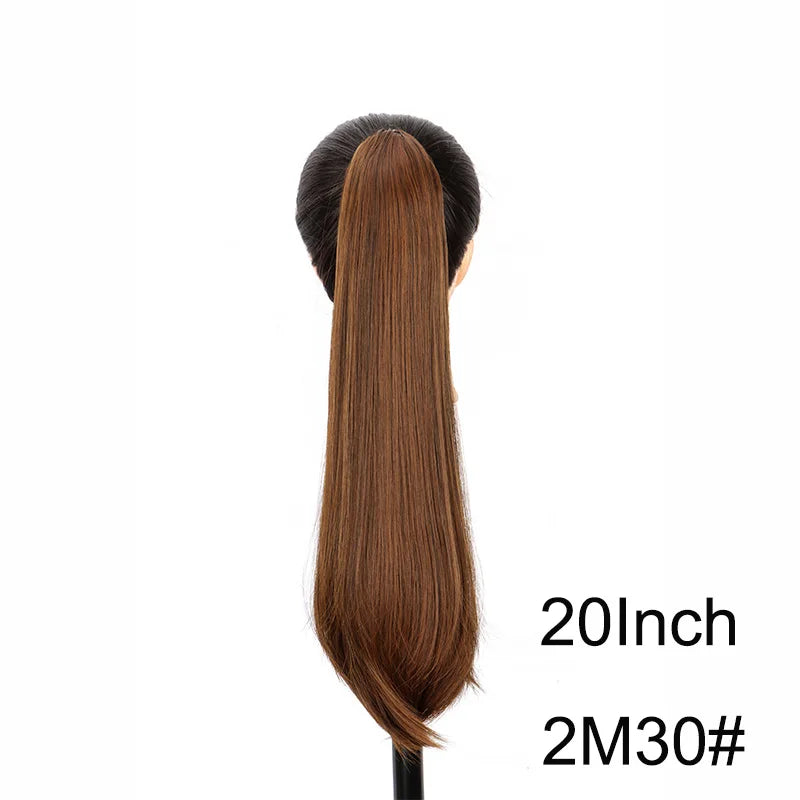 Female Slightly Curve Ponytail Hair Extension