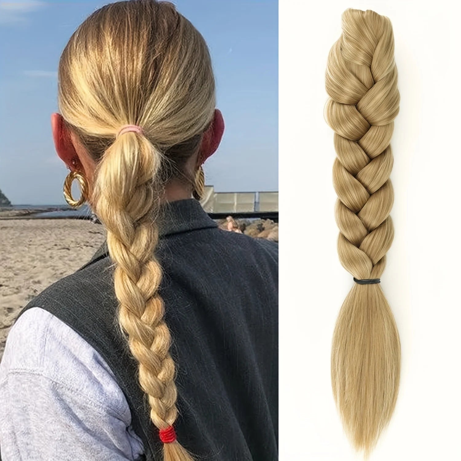 Claw Clip On Braided Ponytail