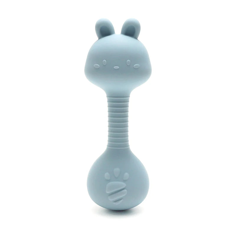 Food-Grade Baby Bunny Silicone Rattle Teether
