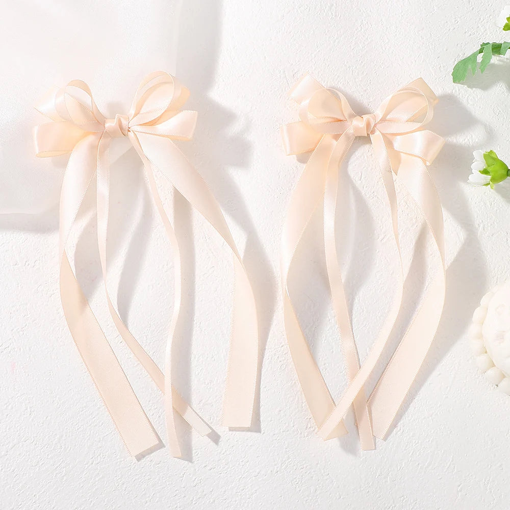 Sweet Charm Bow Hair Clip Duo