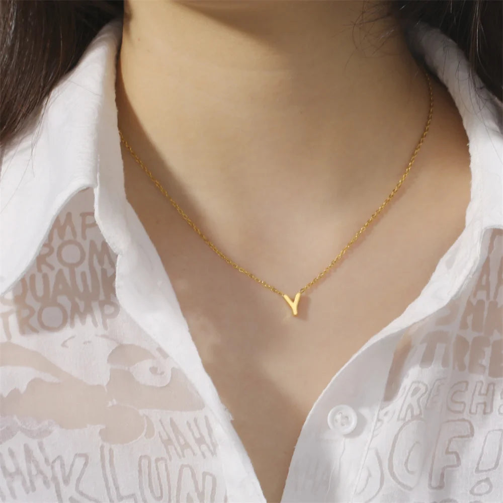 Alphabet Charm Necklace