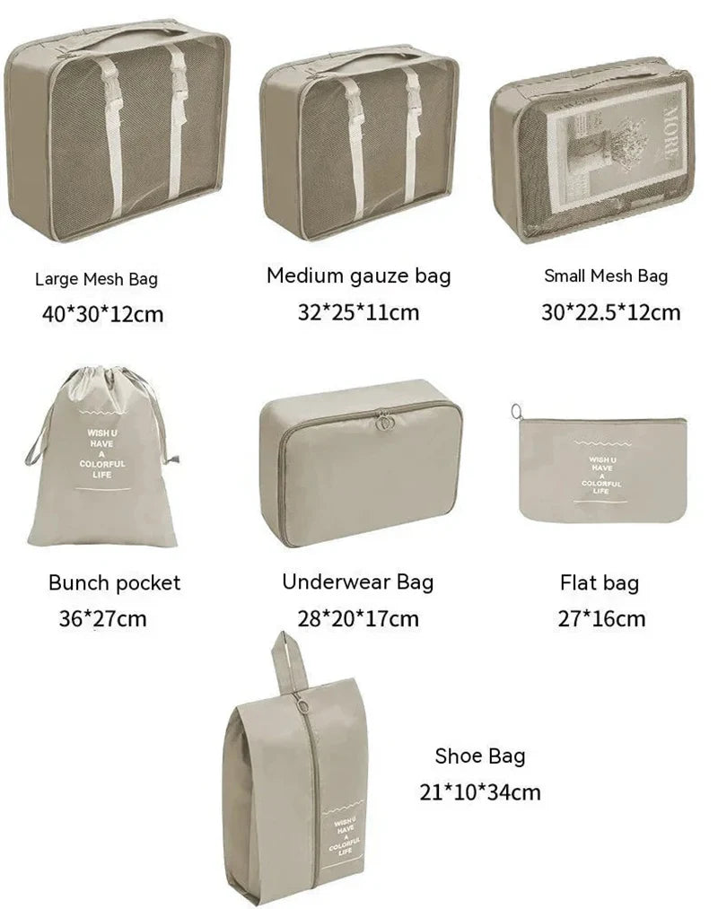 Travel Organizer Storage Bag Set