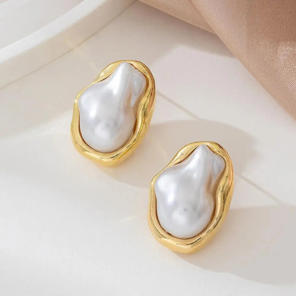 Pearl Stud Earrings