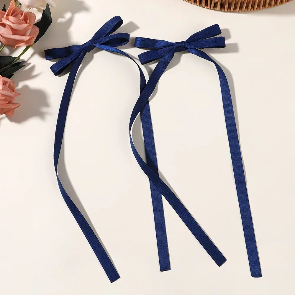 Sweet Charm Bow Hair Clip Duo